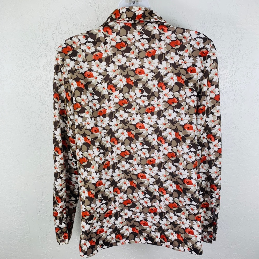 50% OFF Vintage 70’s Floral Flare Collar Shirt - Picture 8 of 8